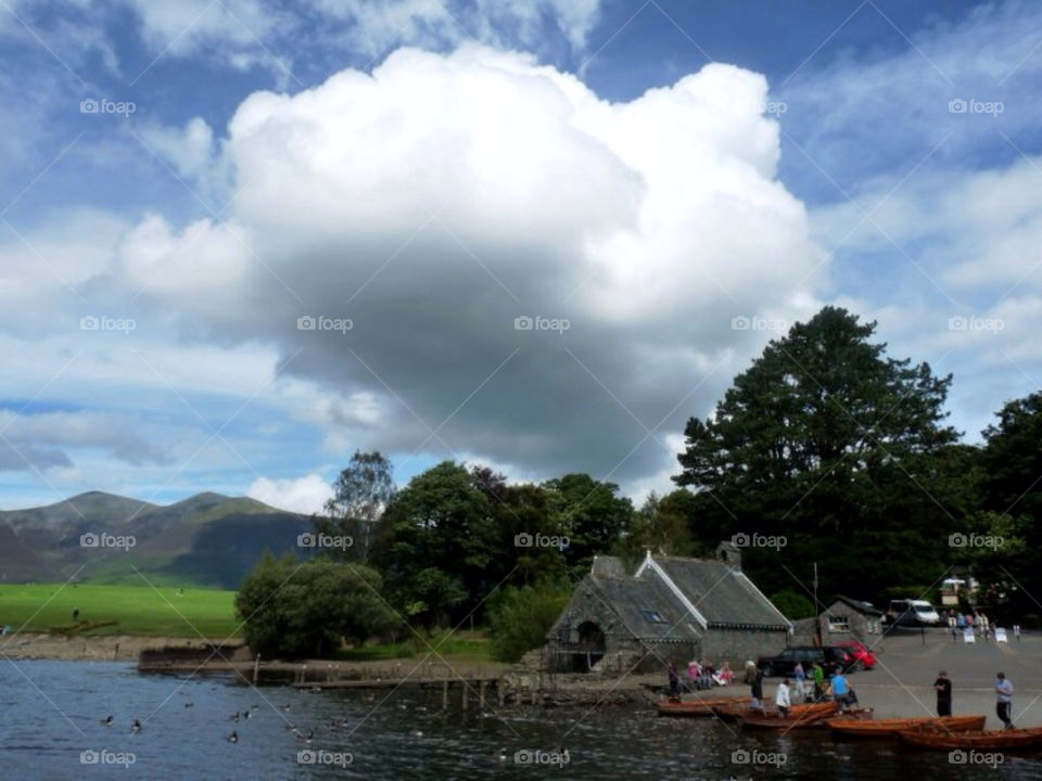 clouds boats england water by llotter