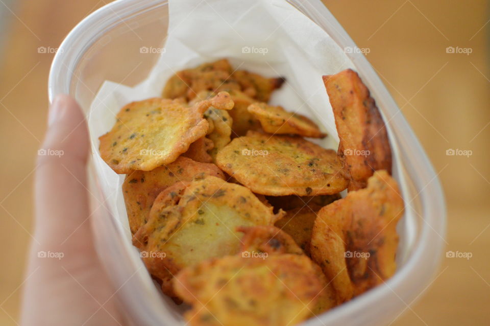 Potato chips homemade 