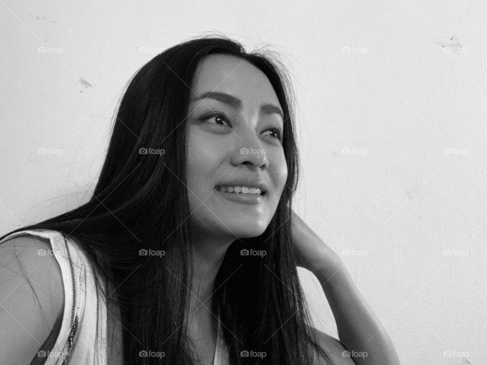 Smiling for hope in long future 