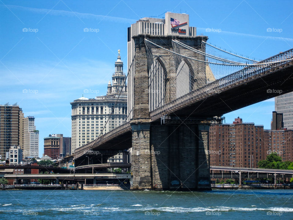 Brooklyn Bridge to Lower Manhattan