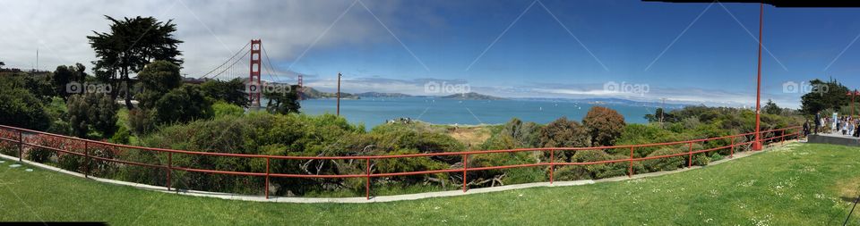 Golden gate park and Golden Gate Bridge