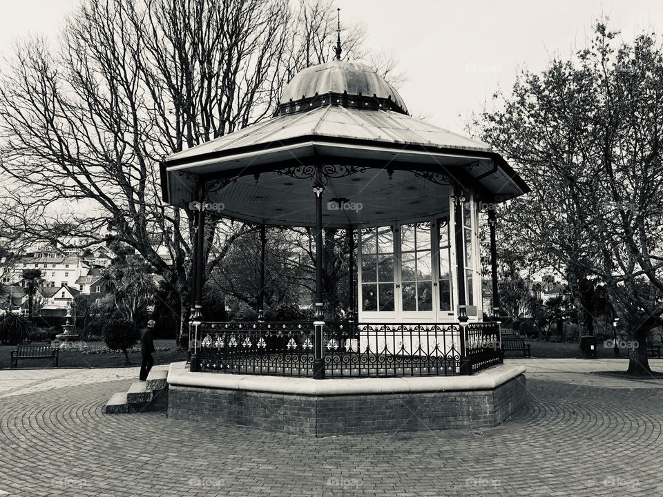 I love these found in parks all over England and l think now and again, presented in black and white this bandstand gives a sense of times past.
