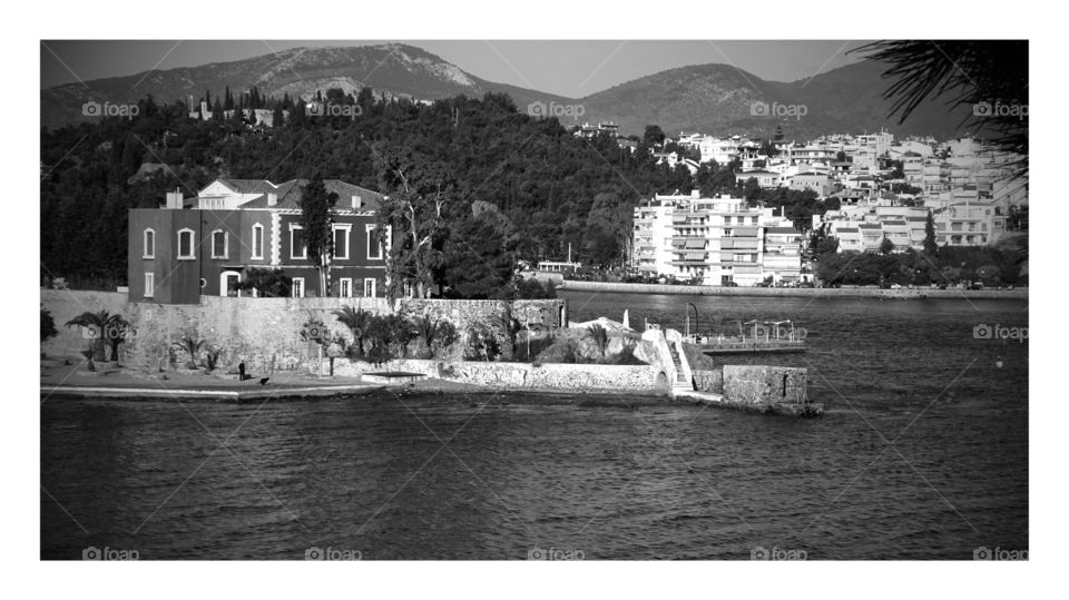 Greece Chalkida view . Greece Chalkida view 