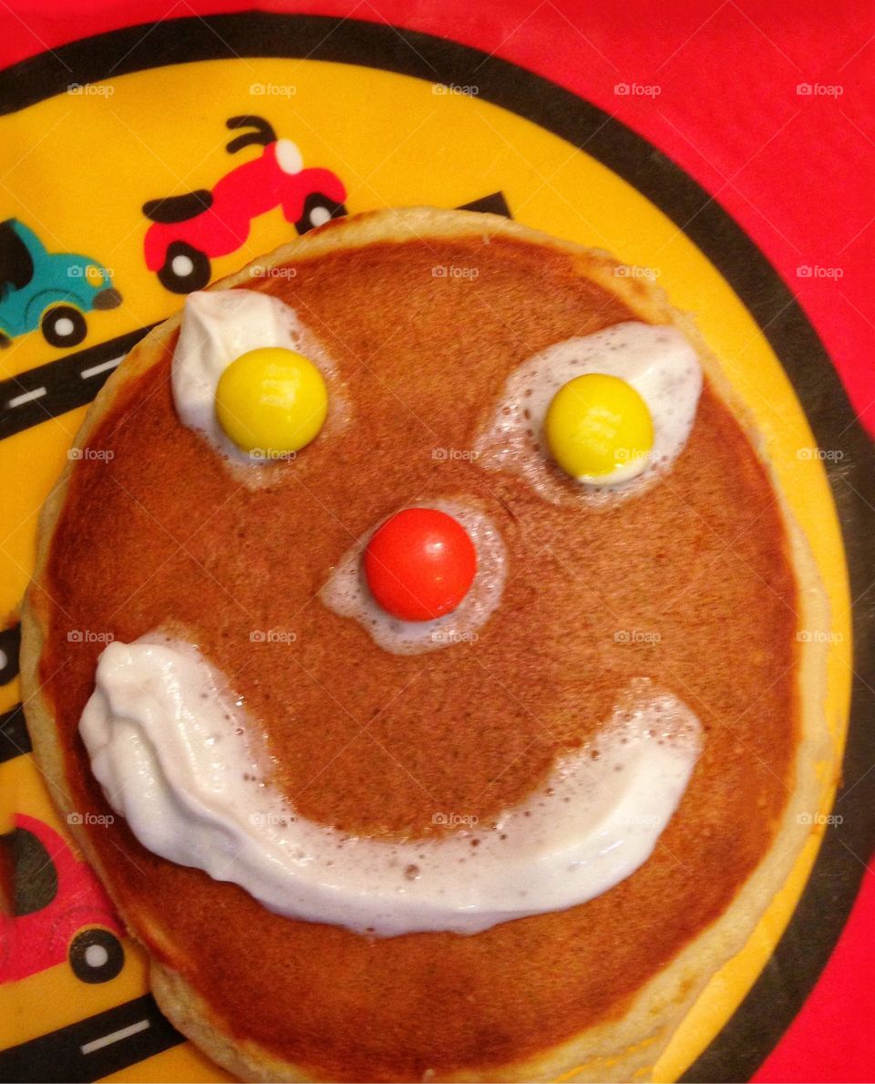 Funny Face Pancakes For Kids
