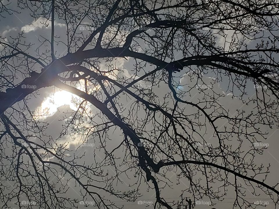 sky after a hail storm