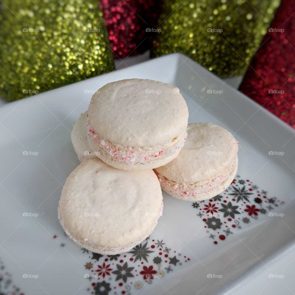 Christmas macarons