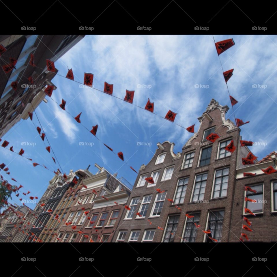 sky party flags flag by carolien007