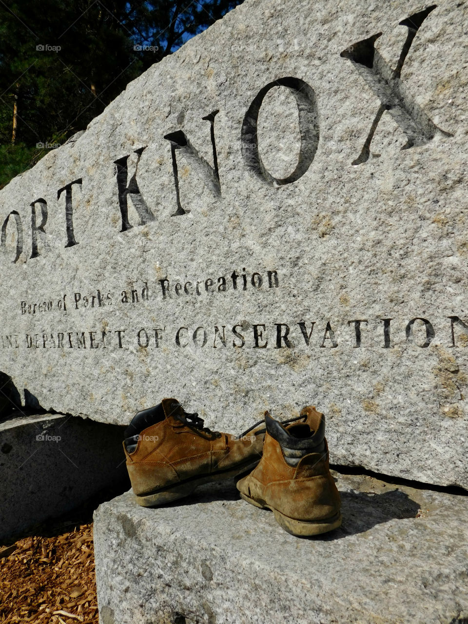 The boots were old. The leather had since cracked and aged. The toes were scuffed and they were falling apart at the seams. The boots had long lived their life of travel,work,joy, and love. After their final journey, it was time to throw them away. It was hard to say GOODBYE!