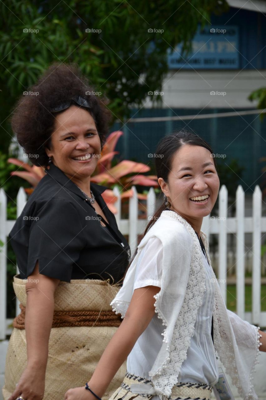 Beautiful smile Tongan woman 