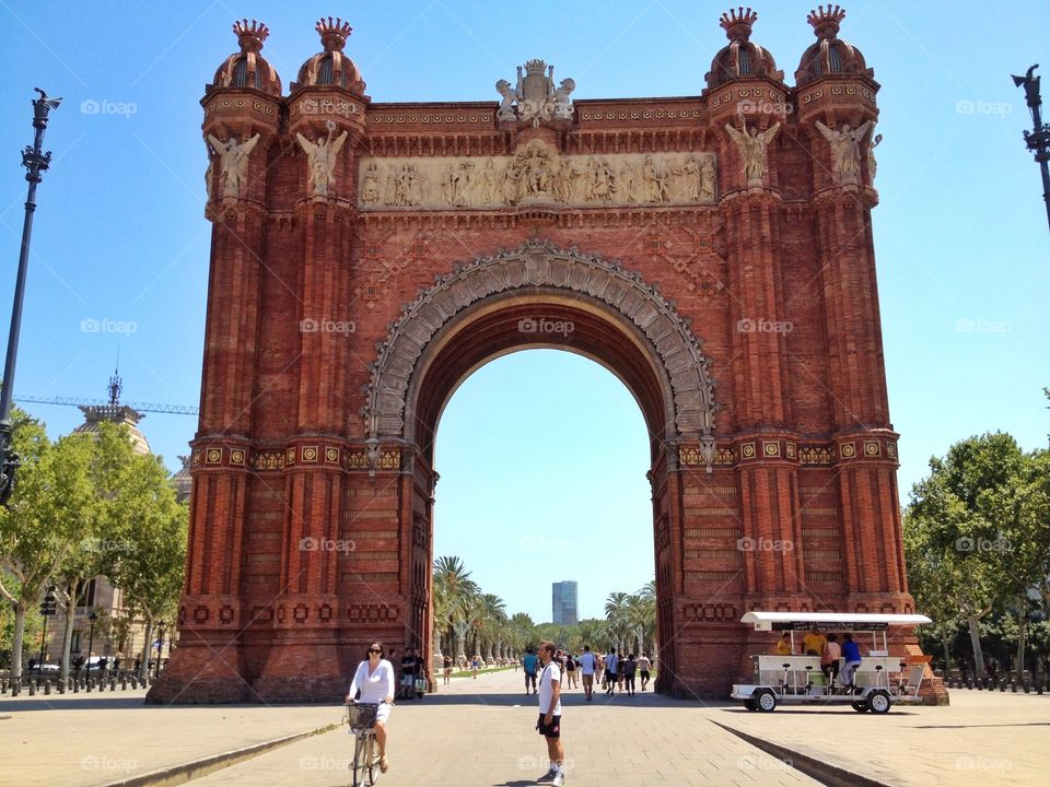 Big Arch. Big Arch monument in Spain