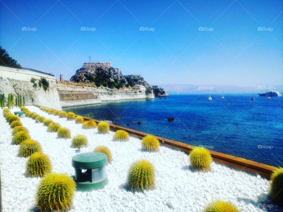 Sea view in Corfu Greece