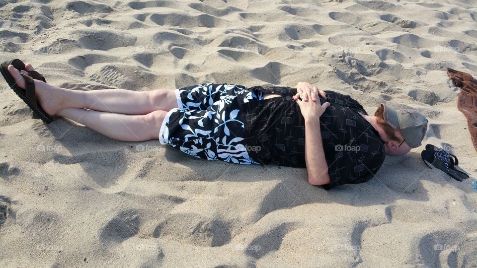 nap on the beach