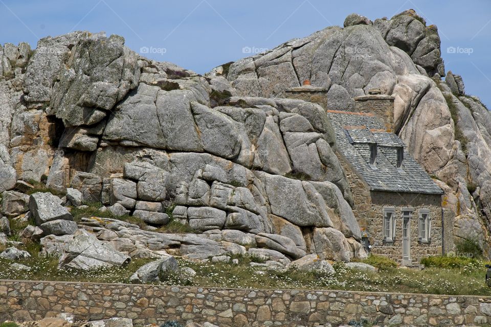 rock in the mountains