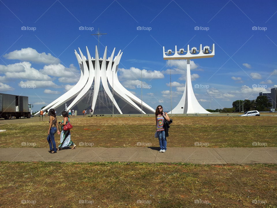 Capital City. A beautiful day in Brasília