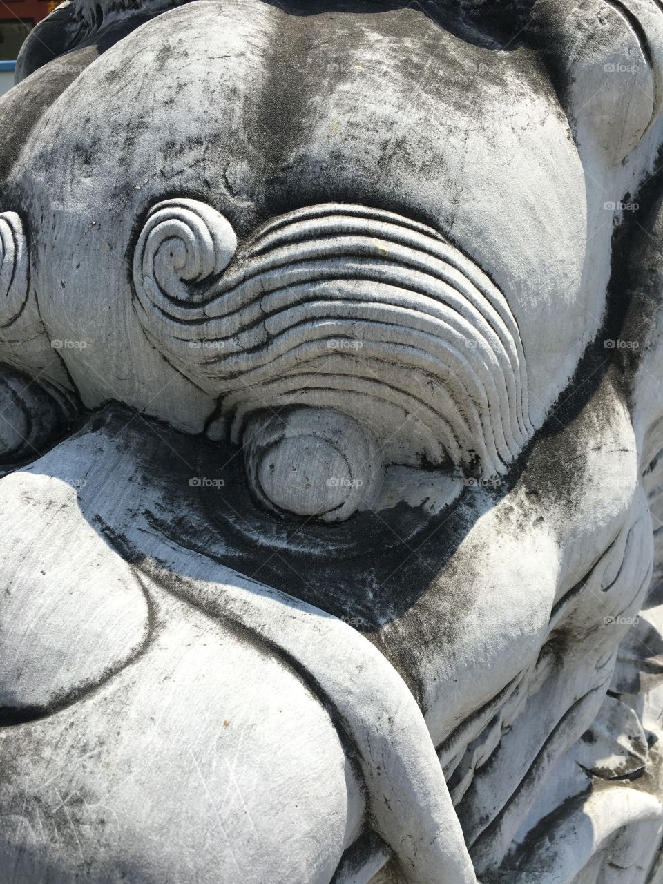 Chinese Traditional Stone Dragon in Shenzhen , China