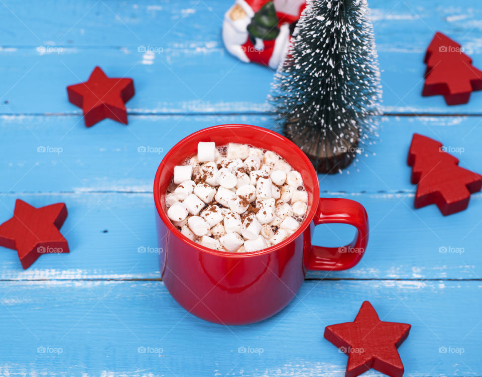 Hot cocoa with marshmallows 