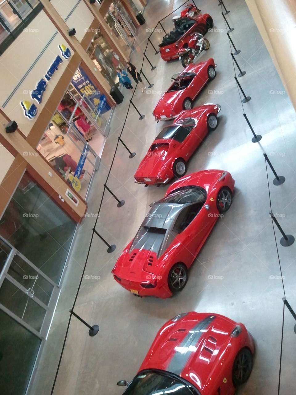 red car lineup