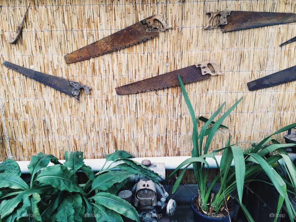 Old rusty tools