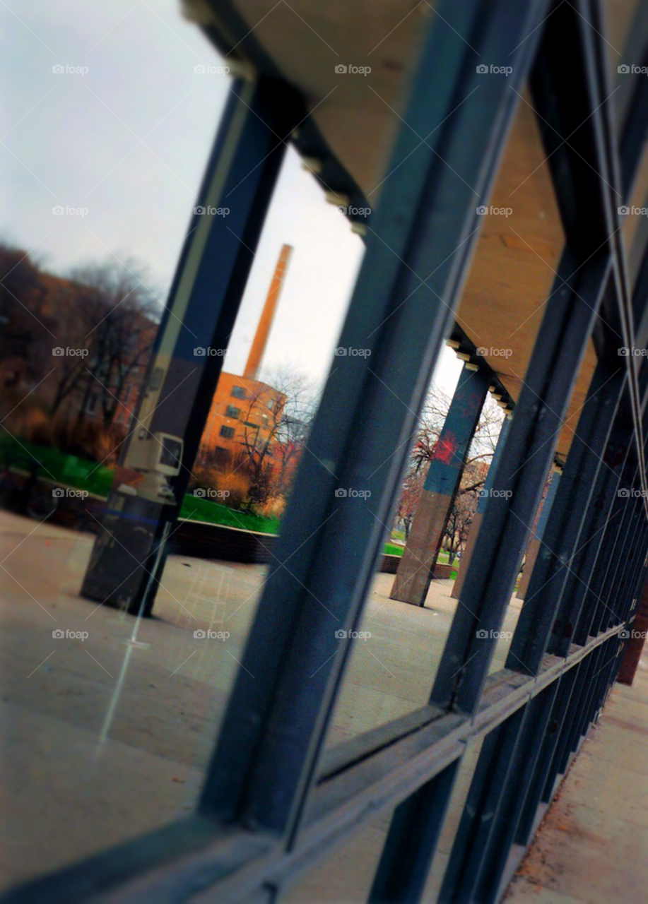 city pattern glass orange by squishypie