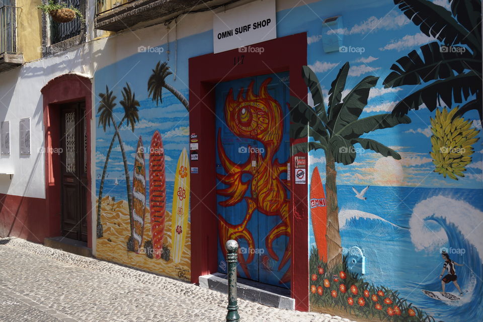 Decorated door 