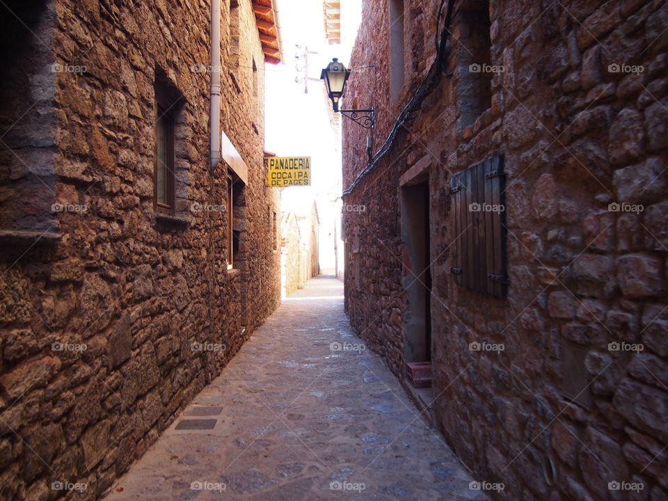 street  village in Catalonia