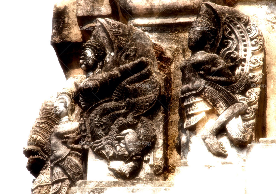 Old temple in sukothai