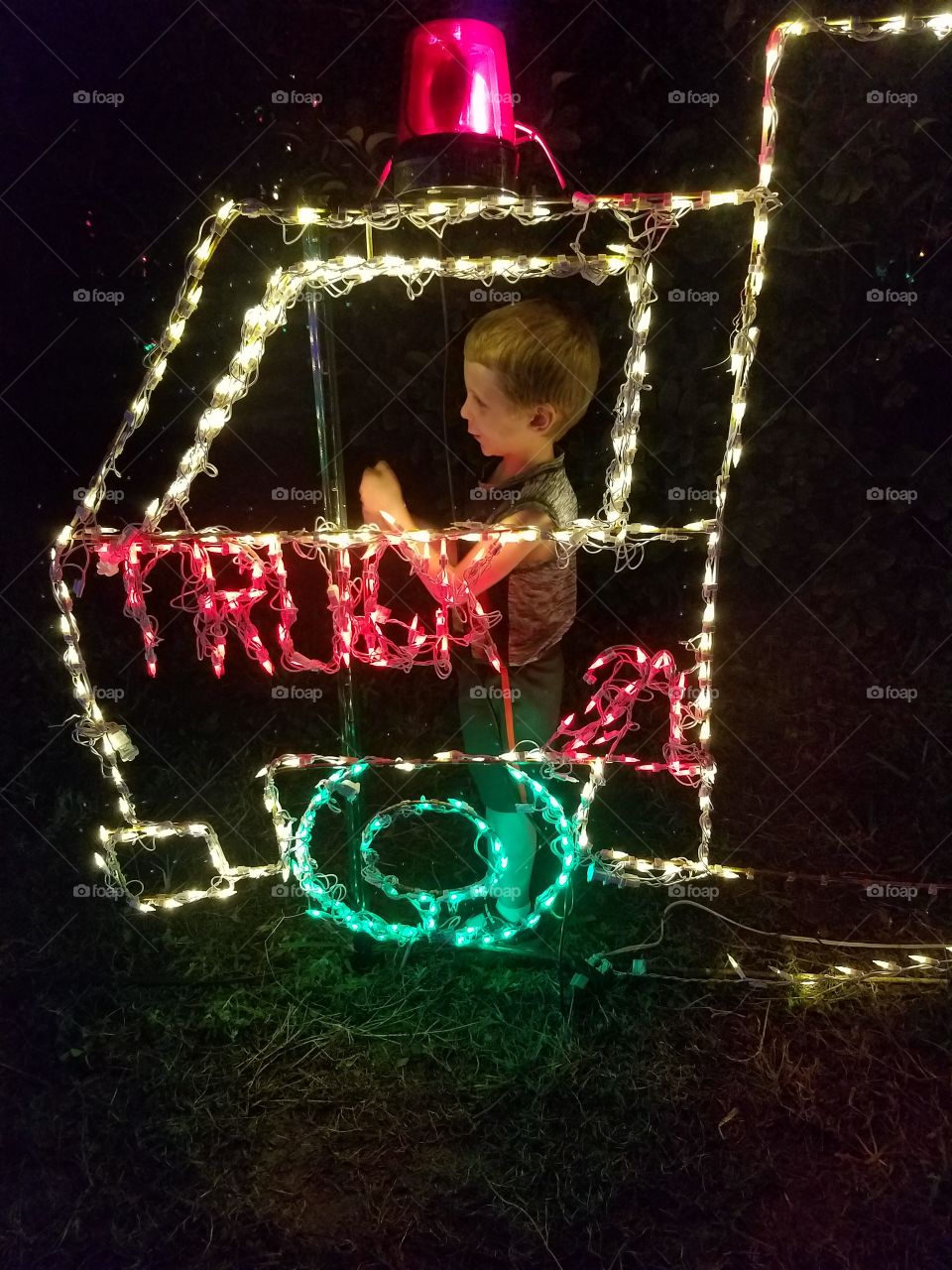 Having some fun with awesome Christmas lights.