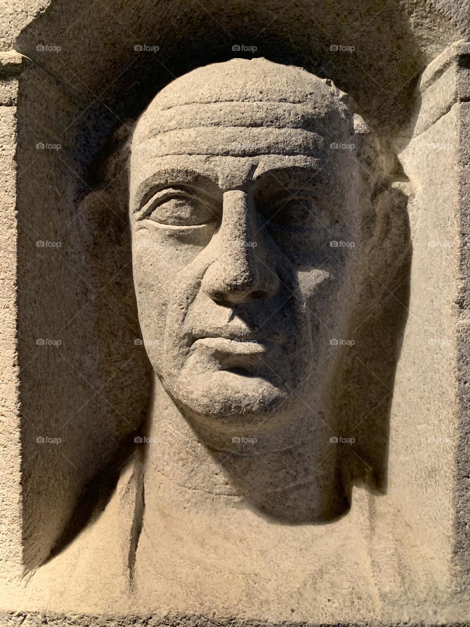 sculpture present in the archaeological area of the National Museum of Altino