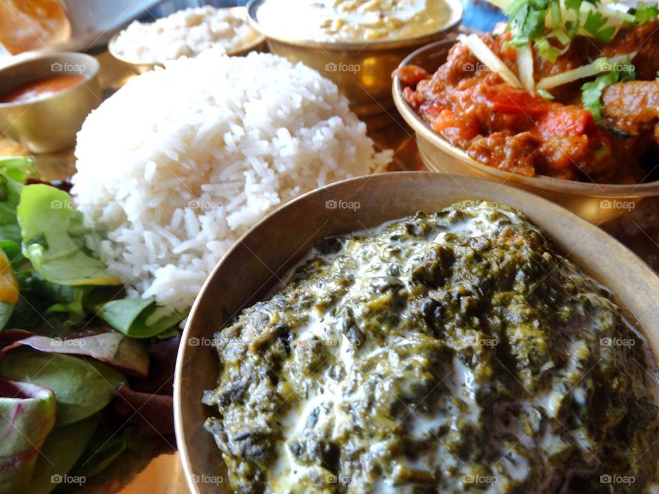 Spinach Saag Indian Food