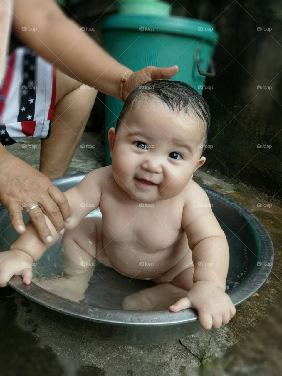 Child, Baby, People, Son, Wet