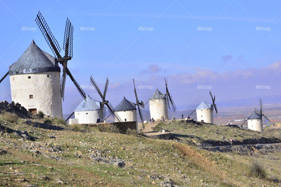 Don Quijote de la Mancha and the Windmill