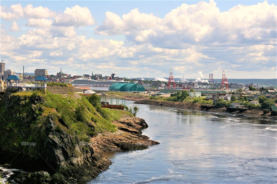 Saint John, New Brunswick Canada Area Port View