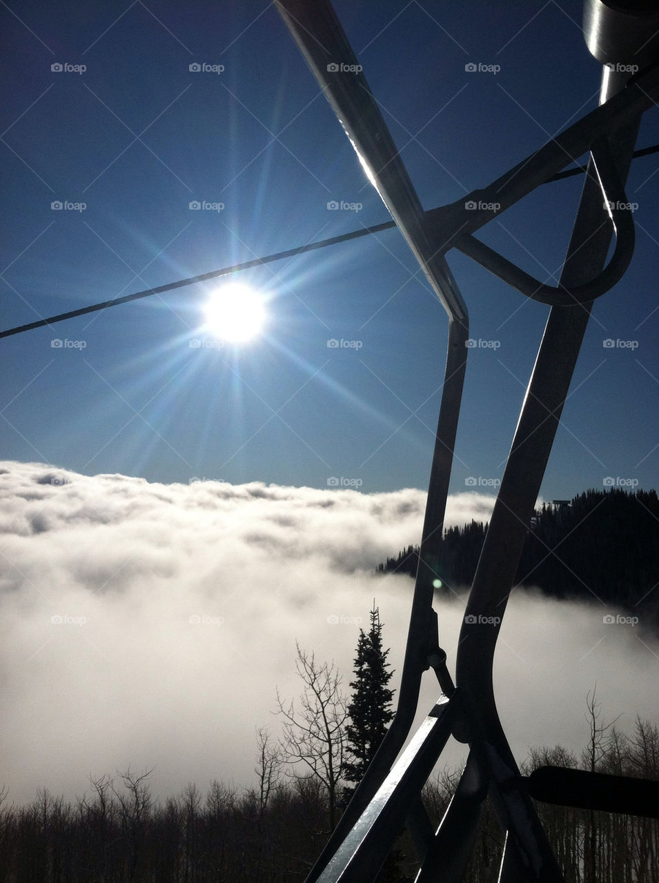 the clouds skiing ski by rdotkraz