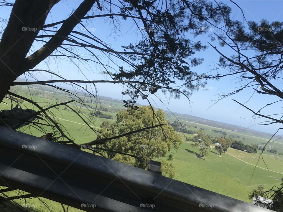 Scenic view look out in South Gippsland Melbourne Australia 