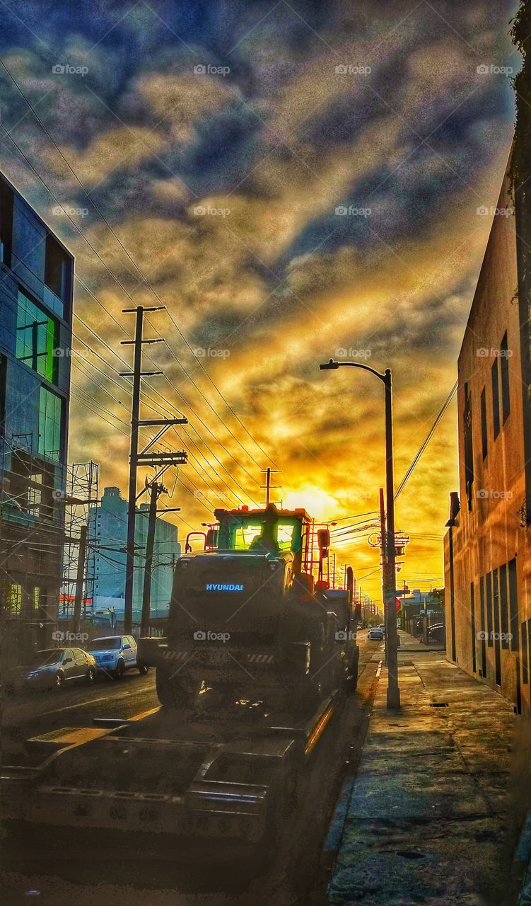 Heavy Equipment Sunrise