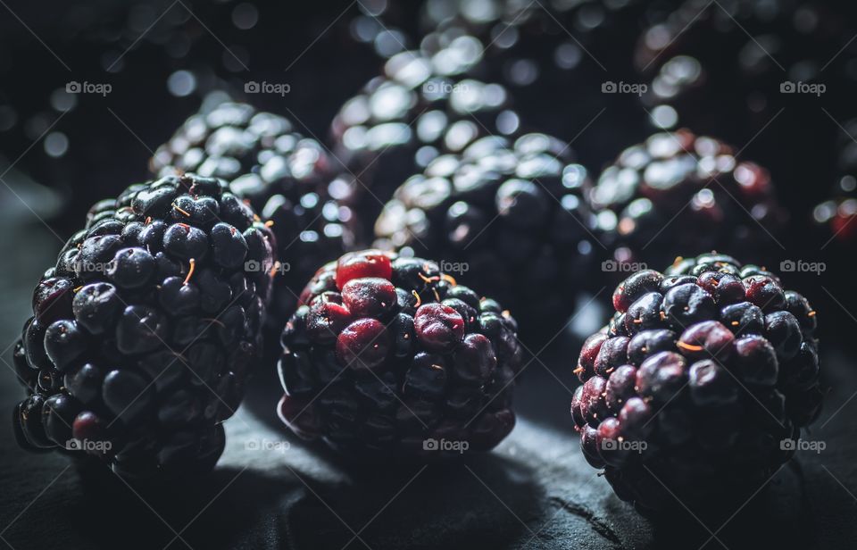 Close-up of blackberries