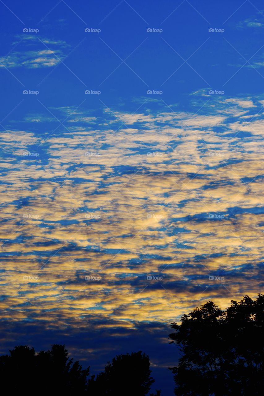 Sunset within the clouds