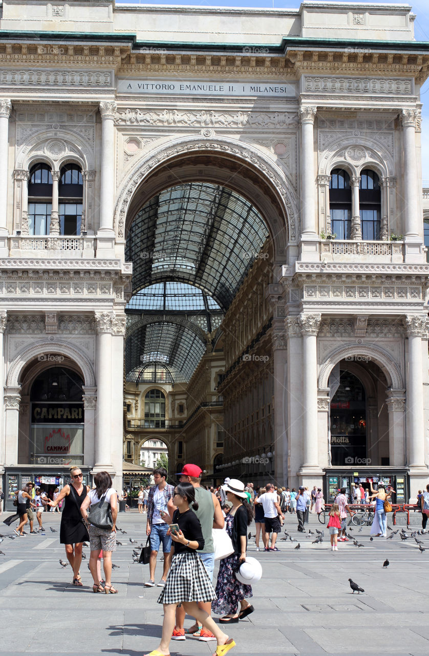 Italy, Milan, gallery of Victor Emmanuel II