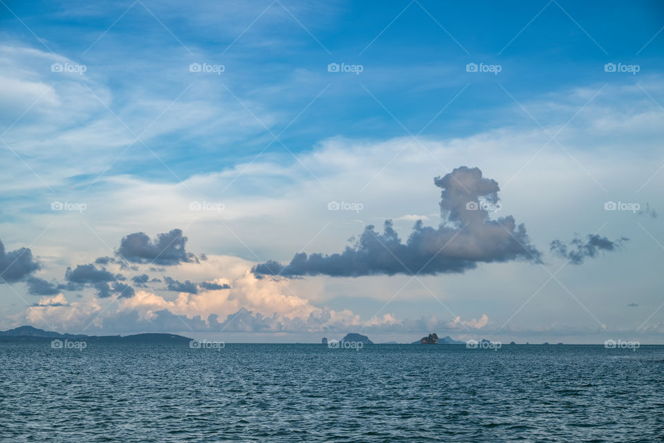 Beautiful sea scape in the southern of Thailand