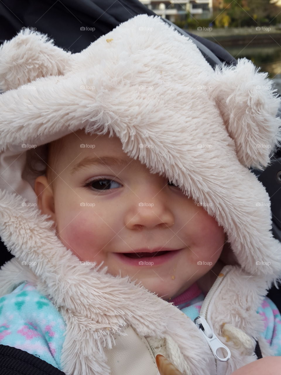 Portrait of cute baby