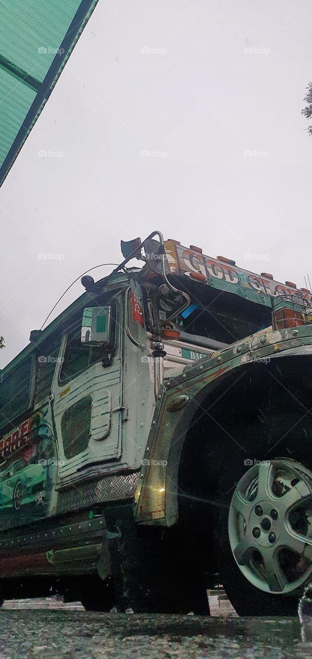 Jeepney From Ground Up Frog View