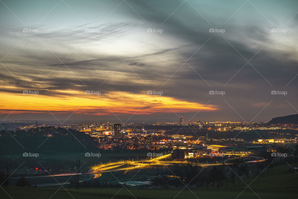 Panoramic view of Basel, Switzerland