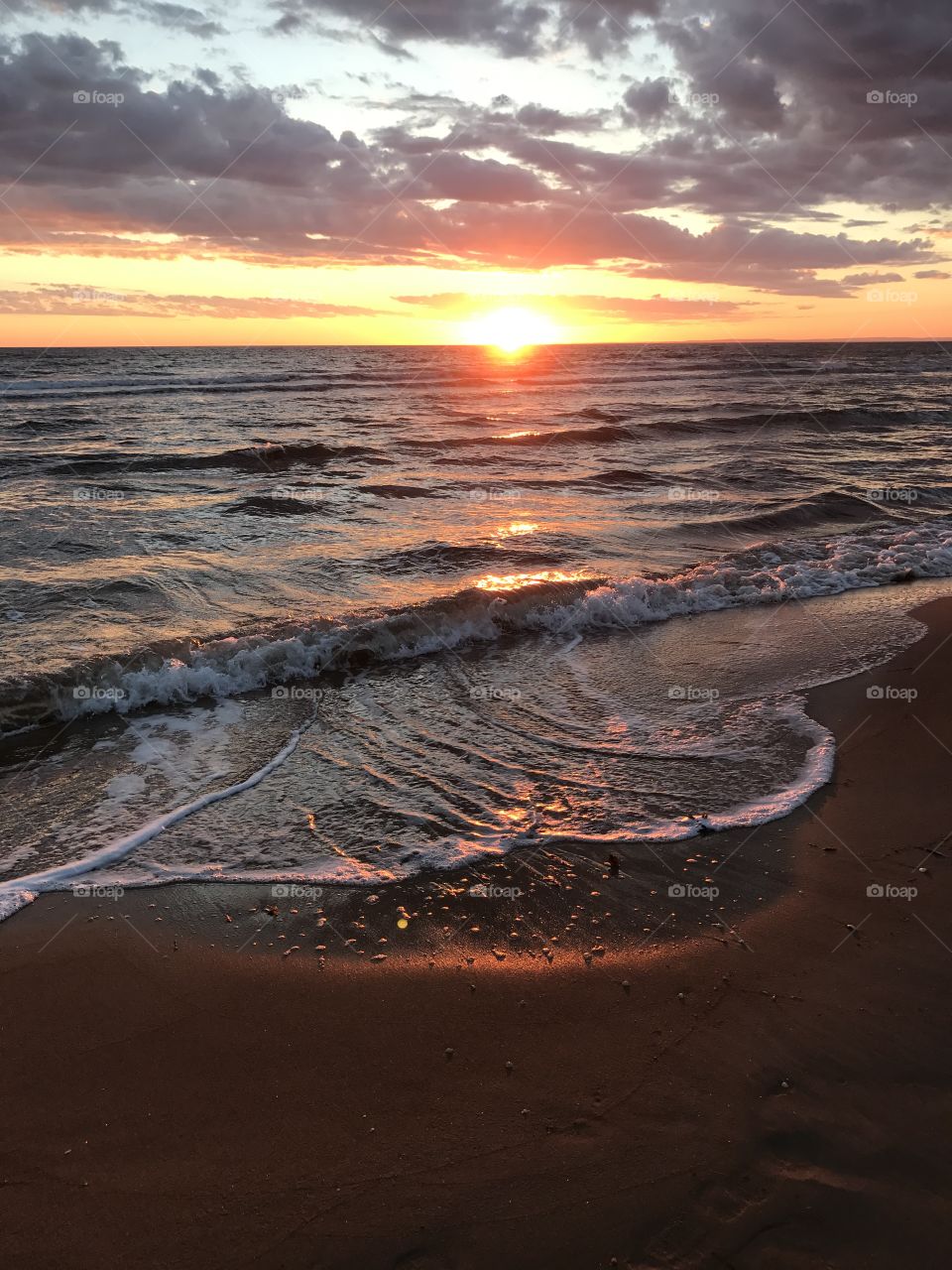 Sunset in mellby beach 