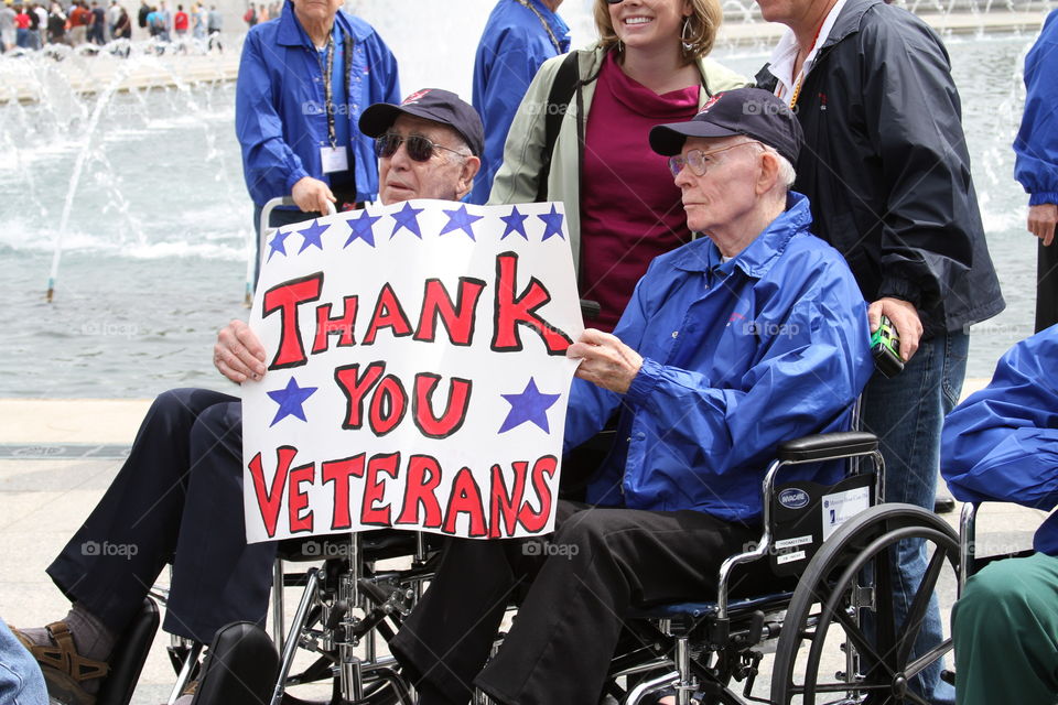 Thanking veterans