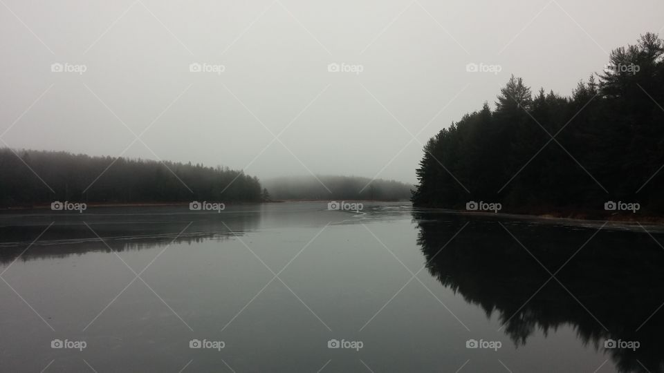 Mist floating upon the Lake