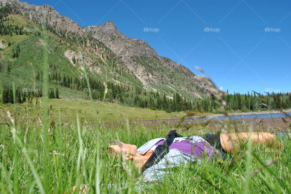 Basking in the mountain air 