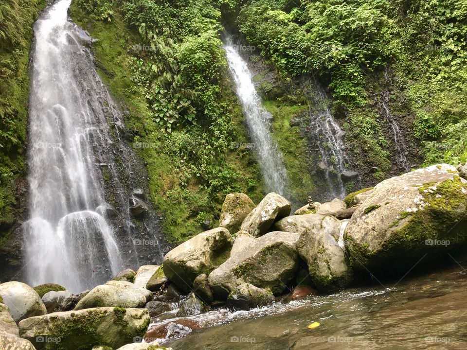 Las Trillizas Waterfall, Turrialba, Costa Rica 