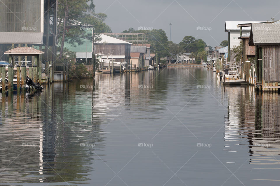 Water, Reflection, River, Canal, Flood