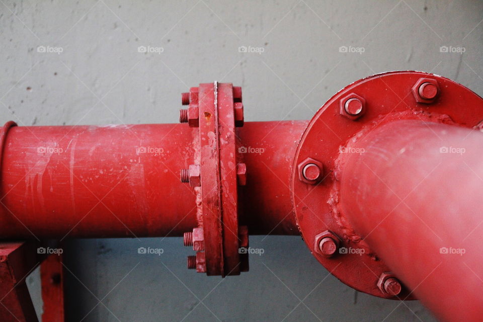 red pipe lines