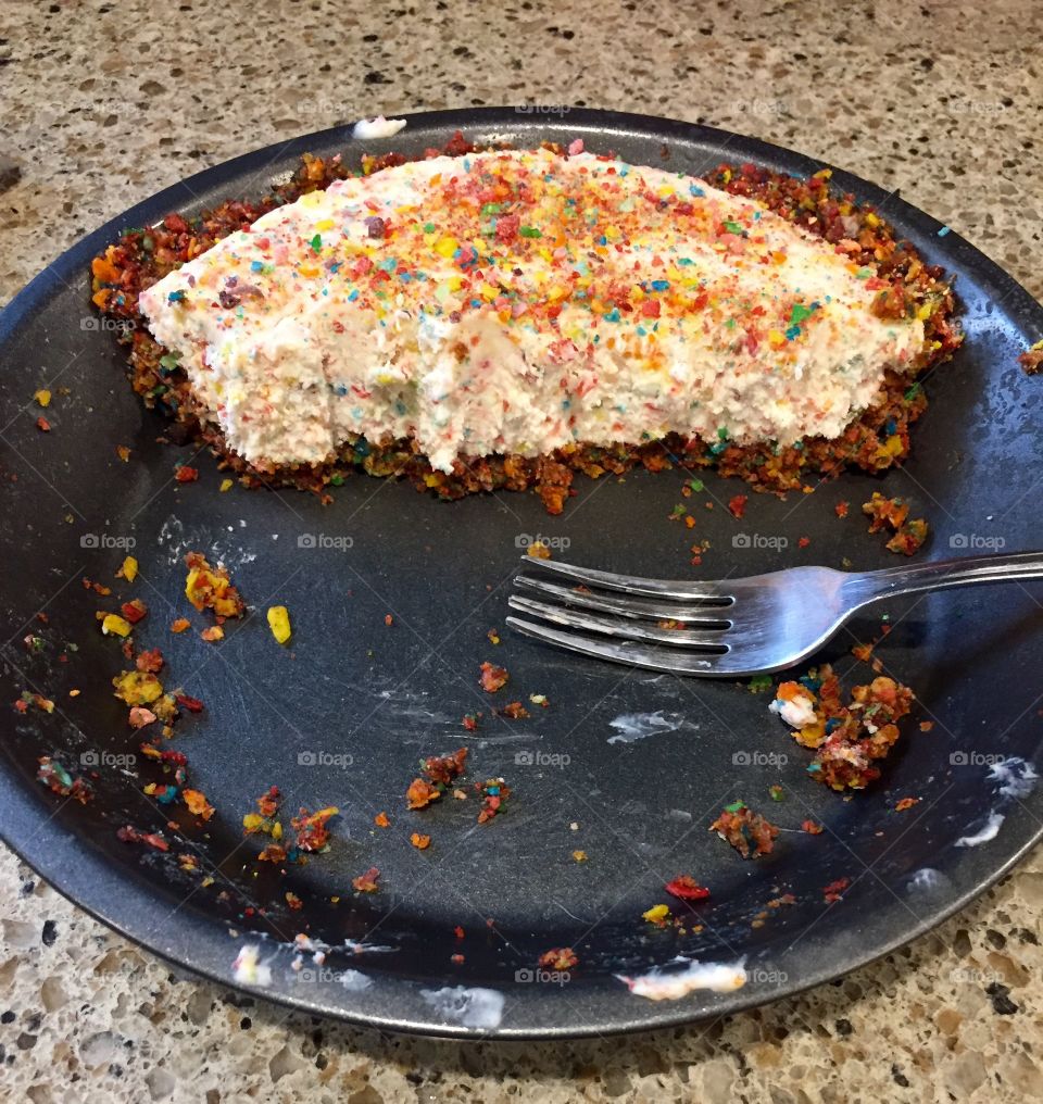 Fruity pebble cheesecake...sweet tooth problems